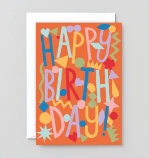 Embossed Happy Birthday Card