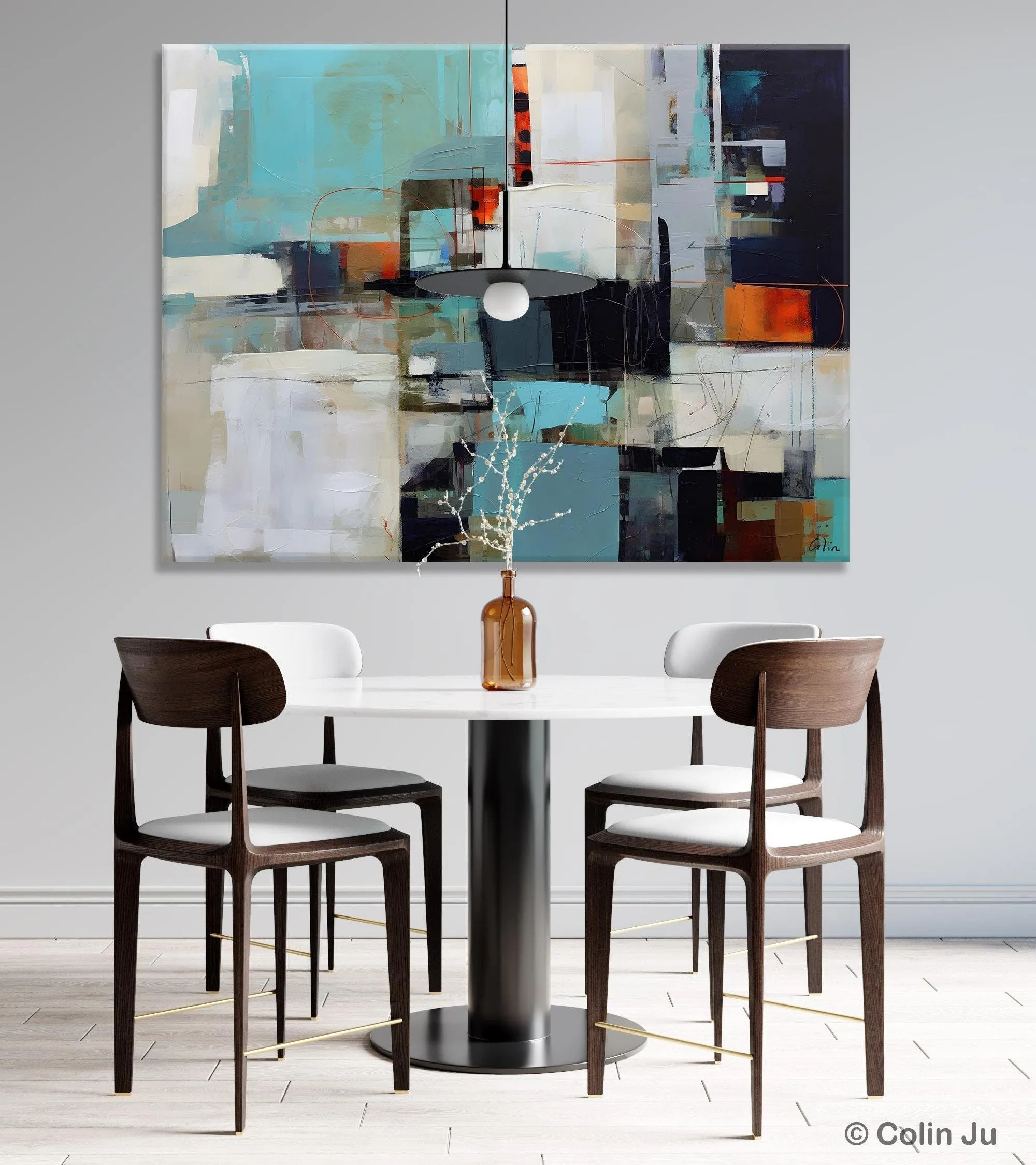 Extra Large Paintings for Dining Room, Abstract Wall Paintings, Hand Painted Canvas Art, Original Artowrk, Contemporary Wall Art Paintings