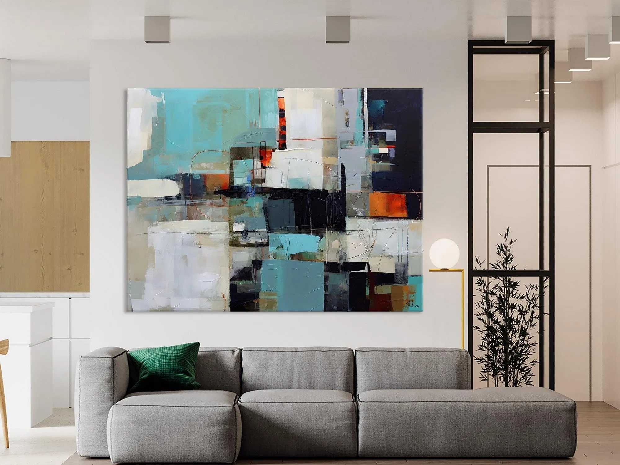 Extra Large Paintings for Dining Room, Abstract Wall Paintings, Hand Painted Canvas Art, Original Artowrk, Contemporary Wall Art Paintings