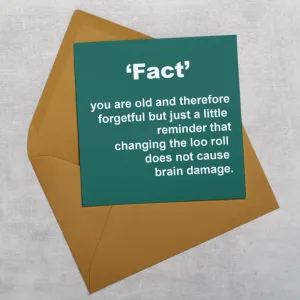 Fact Greeting Card