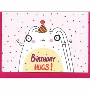 Forever Funny "Birthday hugs" greetings card (Anastassia)