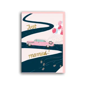 Forever Funny "Just married" greetings card  (Anastassia)