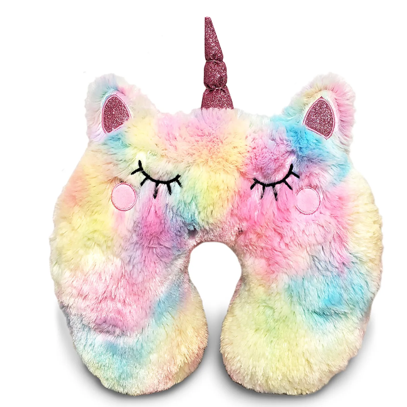 Furry Unicorn Travel Neck Pillows