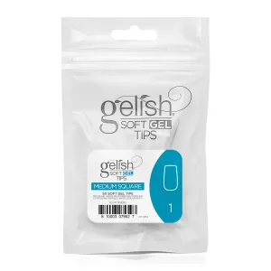 Gelish - Soft Gel Tips - Medium Square Size 1 50CT Refill