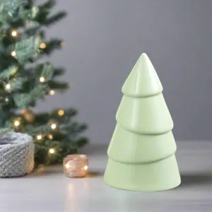 Glazed Green Ceramic Christmas Tree Decoration 16.5cm