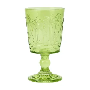 Goblet Glass Set - Palm Tree