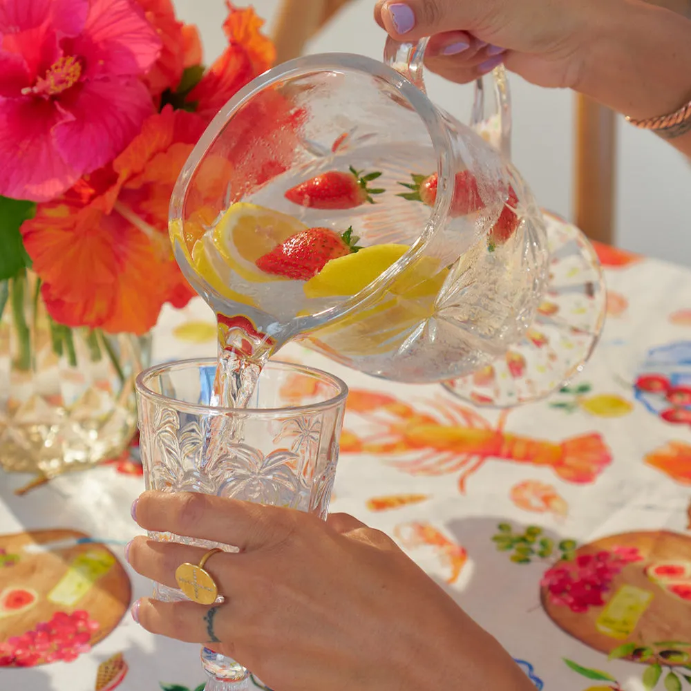 Goblet Glass Set - Palm Tree