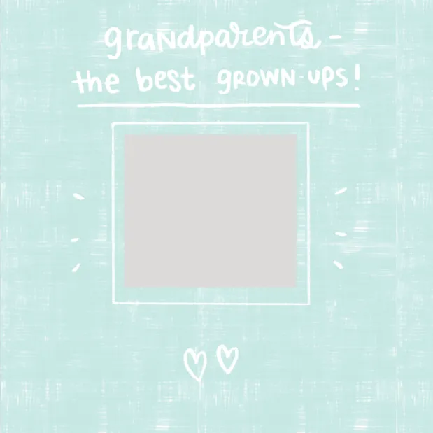 Grand Parents - Teal - Medium