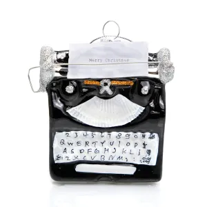 Holiday Greetings Typewriter Ornament