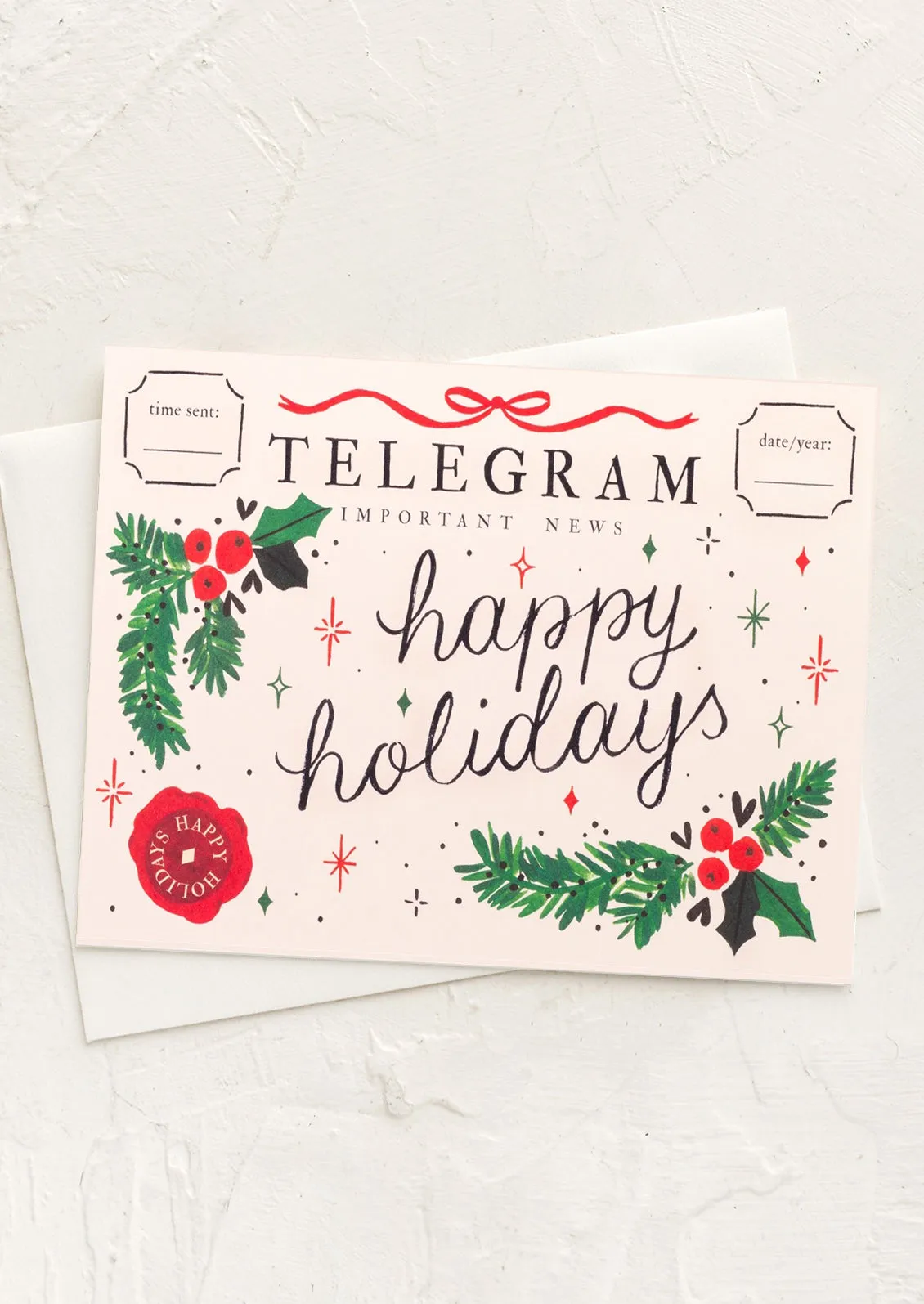 Holiday Telegram Card