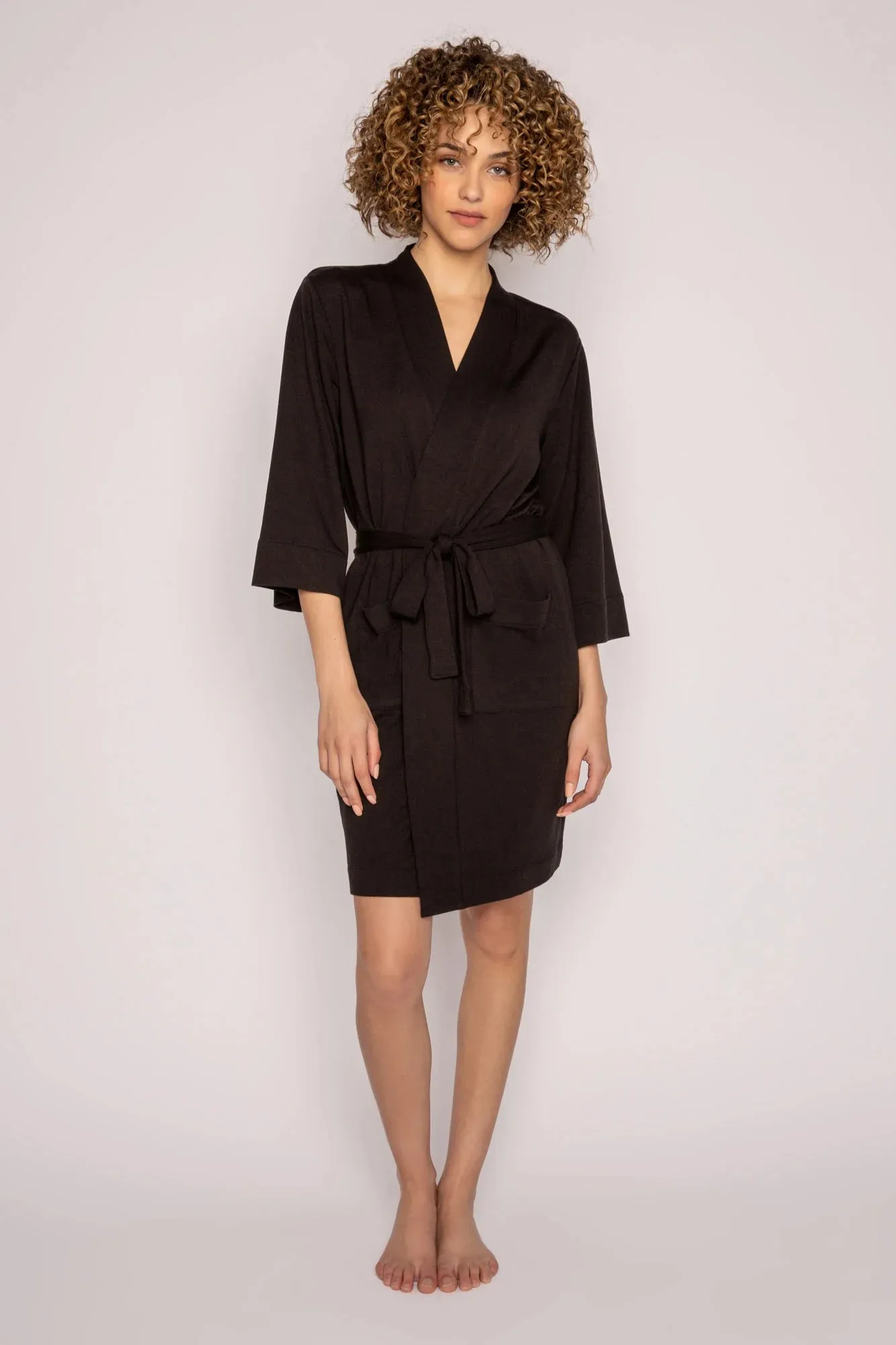 Jammie Essential Robe In Black - P.J. Salvage