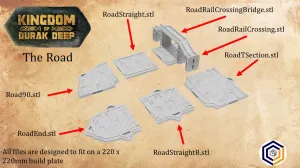 Kingdom of Durak Deep Dwarven Roads Set (STL File)