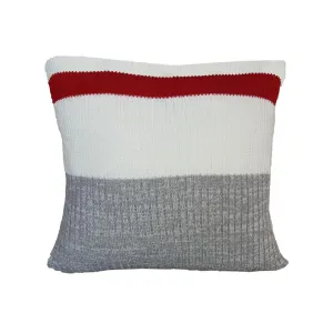 Knitted Work Sock Cushion 18x18