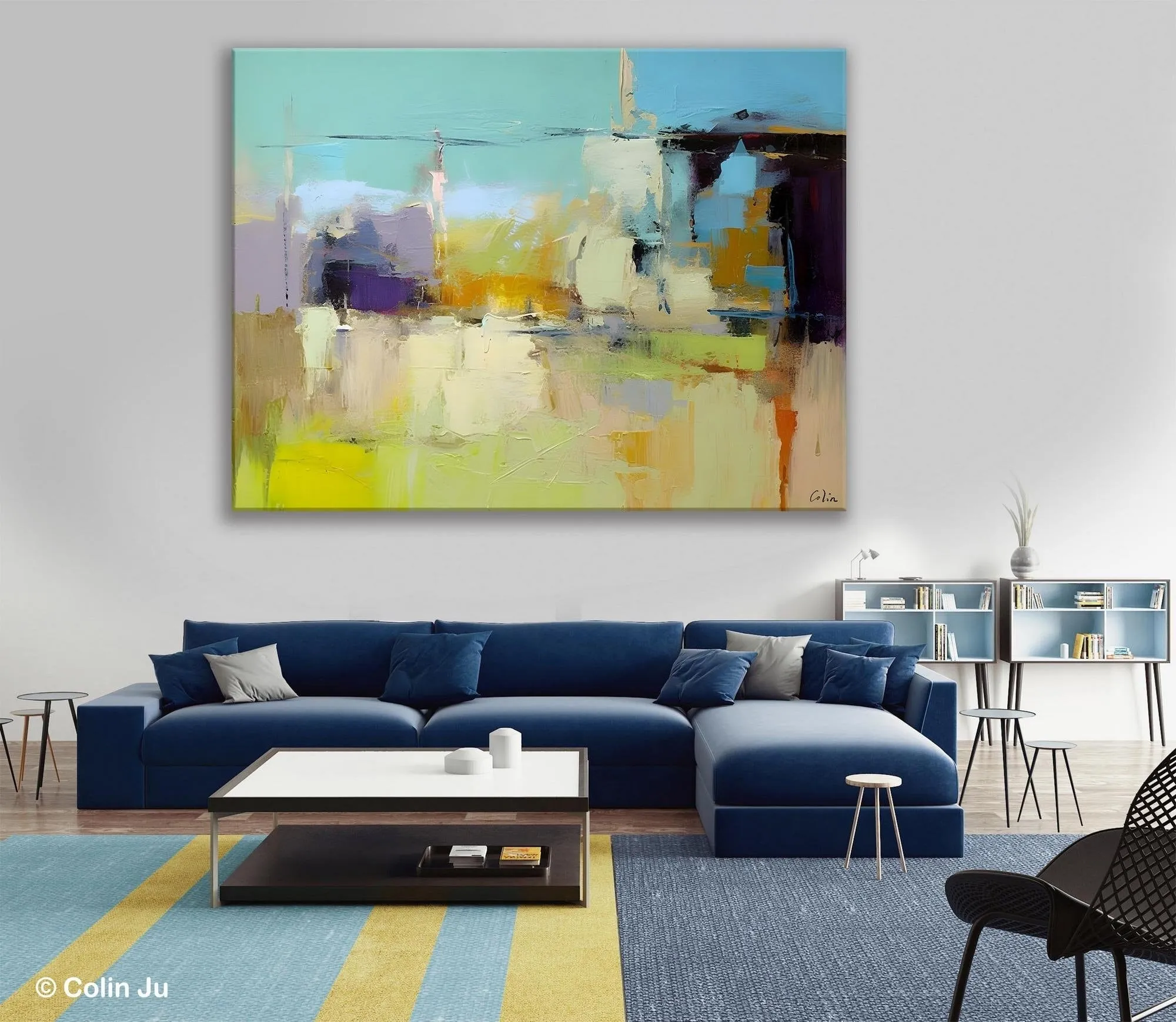 Large Acrylic Paintings on Canvas, Original Abstract Art, Contemporary Acrylic Painting on Canvas, Oversized Modern Abstract Wall Paintings