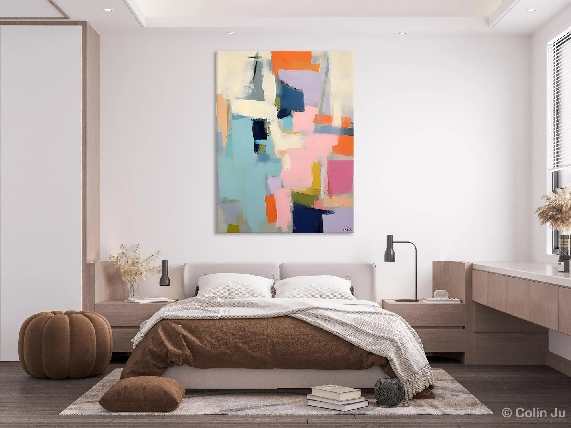 Large Wall Art Painting for Bedroom, Original Canvas Art, Contemporary Acrylic Painting on Canvas, Oversized Modern Abstract Wall Paintings