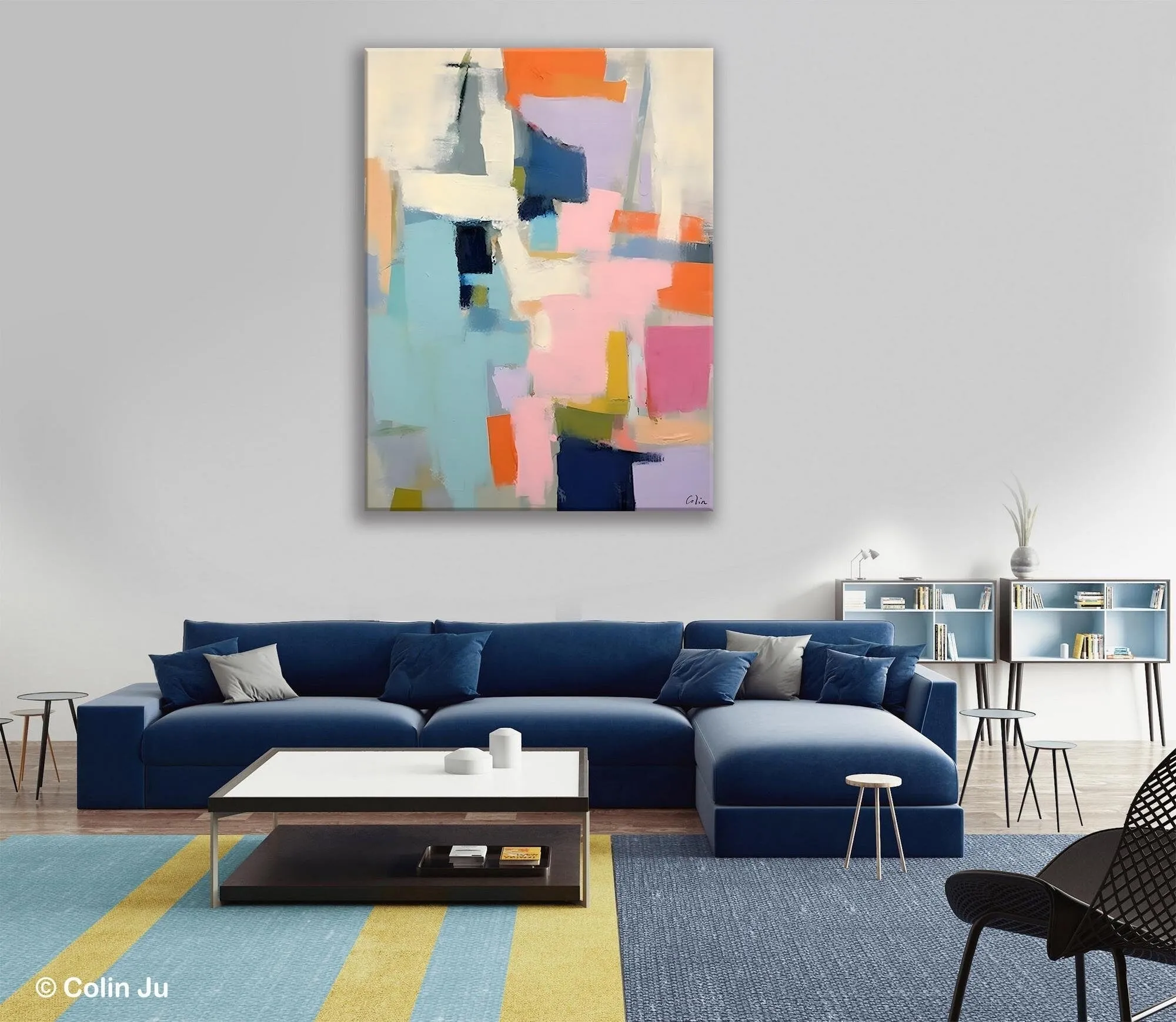 Large Wall Art Painting for Bedroom, Original Canvas Art, Contemporary Acrylic Painting on Canvas, Oversized Modern Abstract Wall Paintings