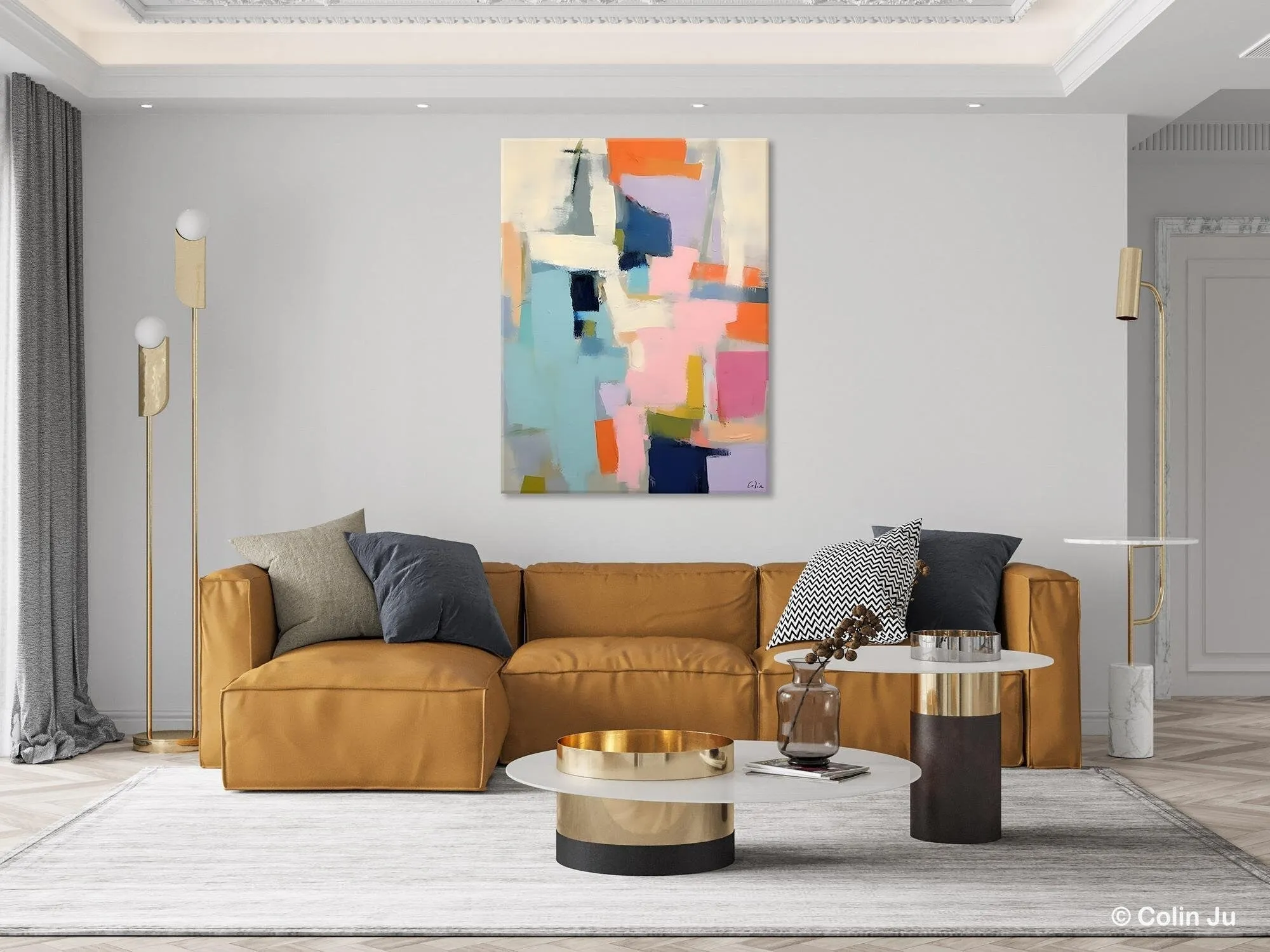 Large Wall Art Painting for Bedroom, Original Canvas Art, Contemporary Acrylic Painting on Canvas, Oversized Modern Abstract Wall Paintings