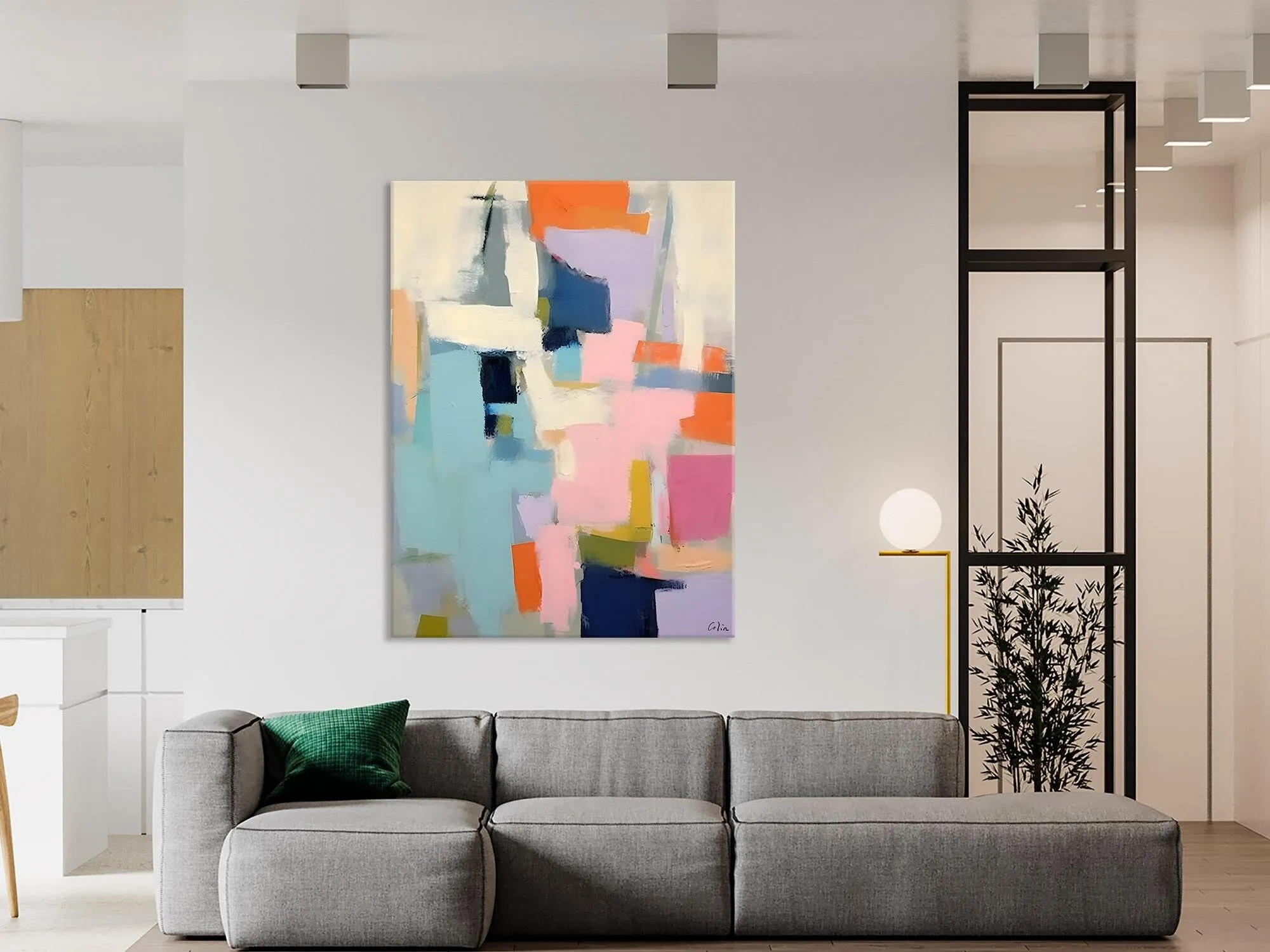 Large Wall Art Painting for Bedroom, Original Canvas Art, Contemporary Acrylic Painting on Canvas, Oversized Modern Abstract Wall Paintings