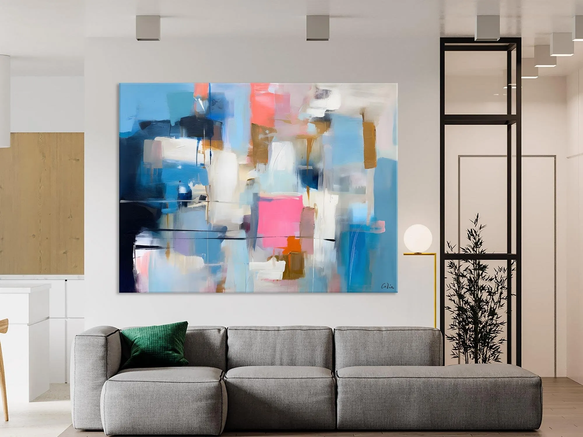 Large Wall Art Paintings, Simple Canvas Art, Contemporary Painting on Canvas, Original Canvas Wall Art for sale, Simple Abstract Paintings