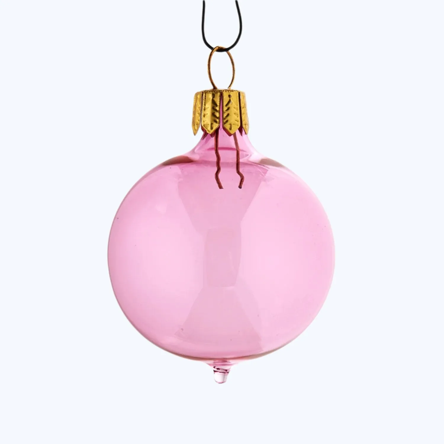 Light Pink Glass Ball Ornament