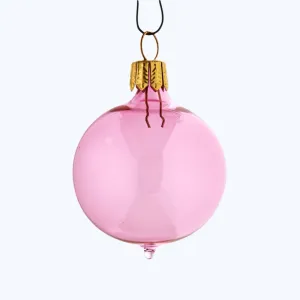 Light Pink Glass Ball Ornament