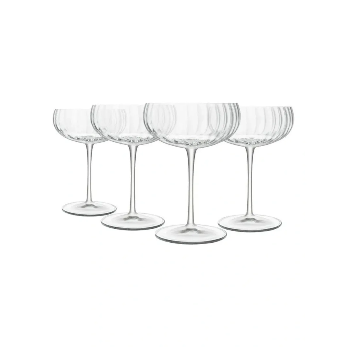 Luigi Bormioli Optica Coupe Glass 300ml (Set of 4)