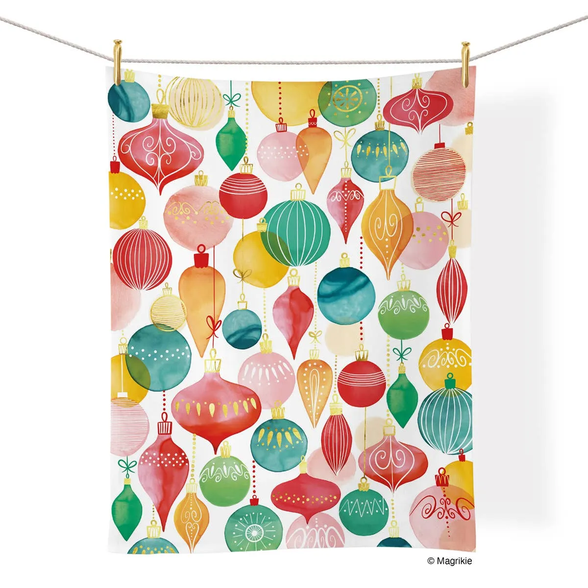 Luminous Ornaments Kitchen Towel