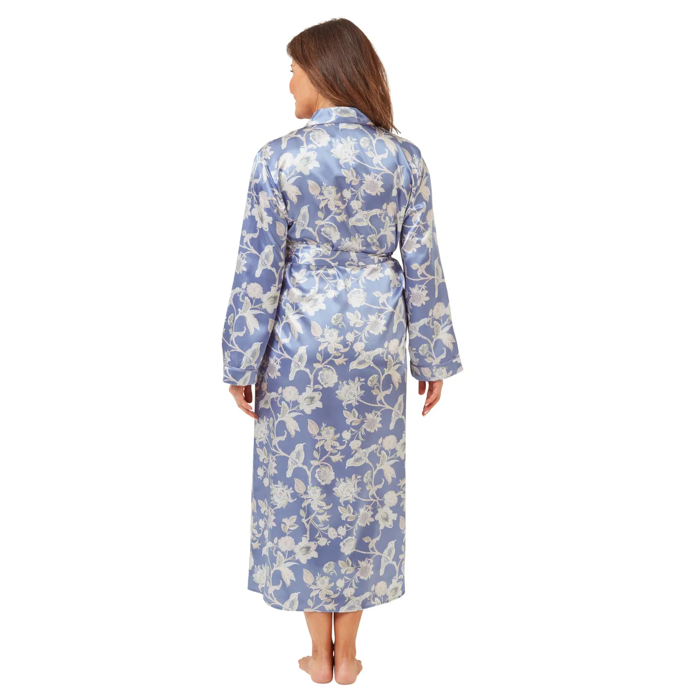 Marsylka Bird Print Satin Wrap