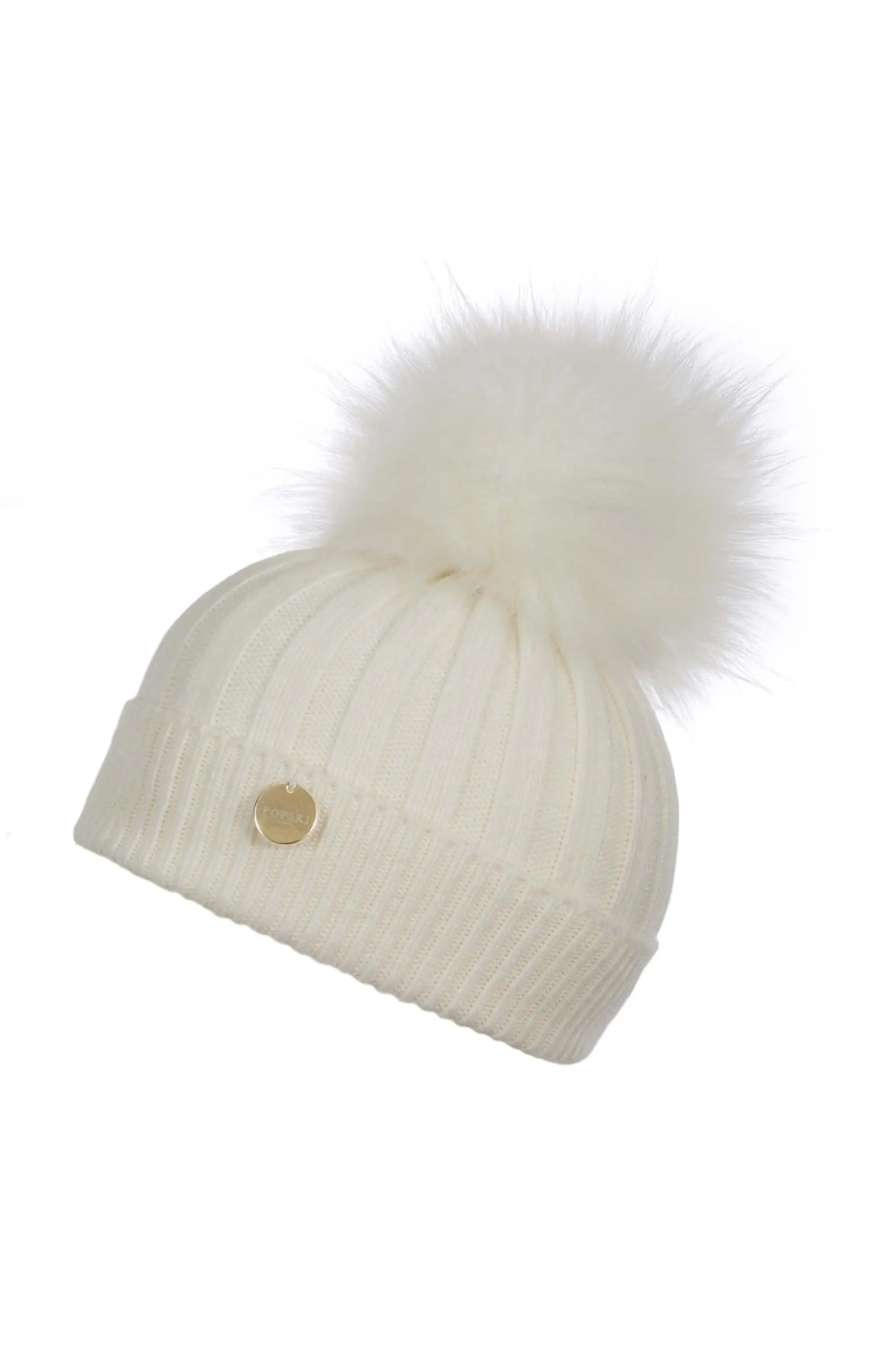 Mini Angora Frost with Matching white Pom Hat