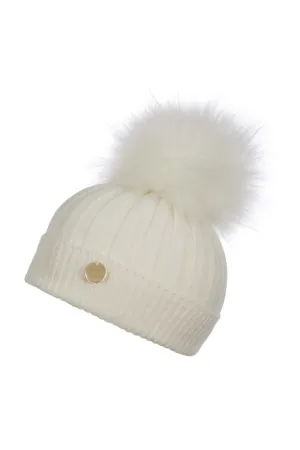 Mini Angora Frost with Matching white Pom Hat