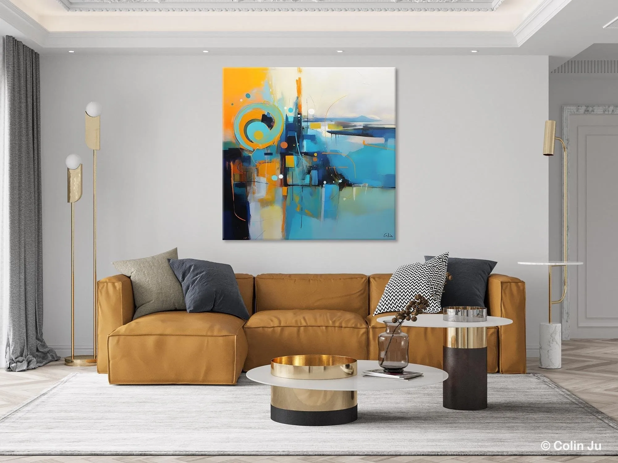 Modern Acrylic Paintings, Large Abstract Painting for Bedroom, Original Modern Wall Art Paintings, Oversized Contemporary Canvas Paintings