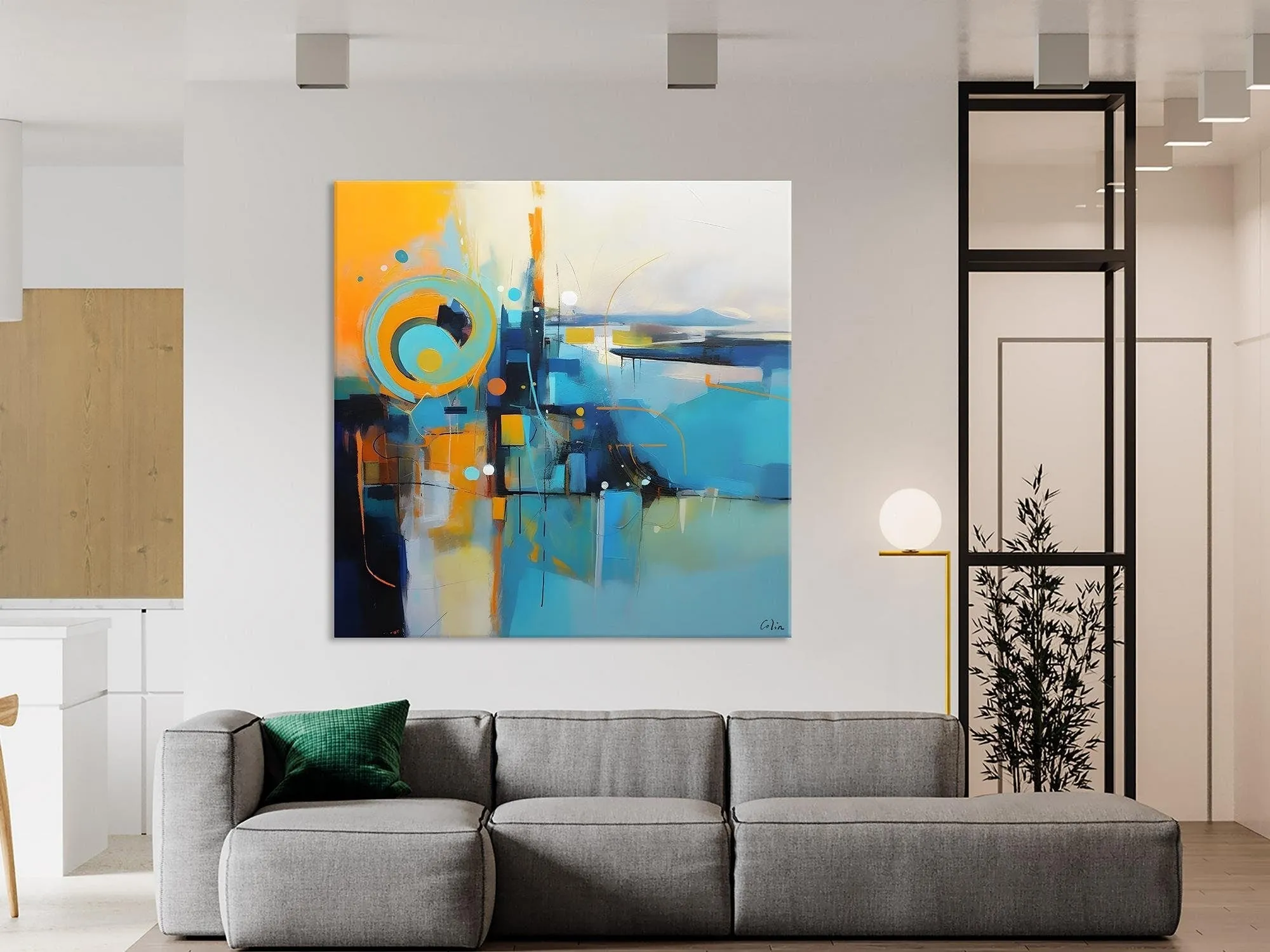 Modern Acrylic Paintings, Large Abstract Painting for Bedroom, Original Modern Wall Art Paintings, Oversized Contemporary Canvas Paintings