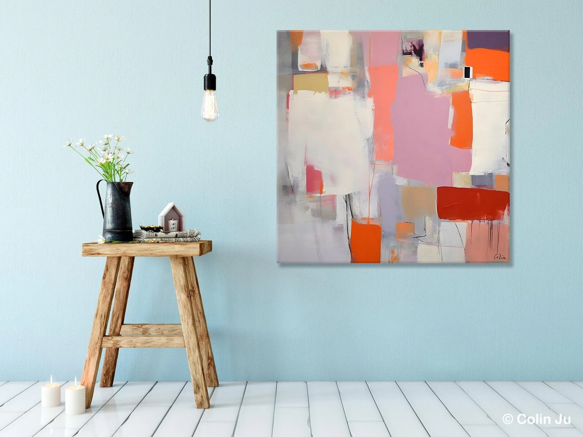 Modern Acrylic Paintings, Original Modern Paintings, Contemporary Canvas Art for Living Room, Extra Large Abstract Paintings on Canvas