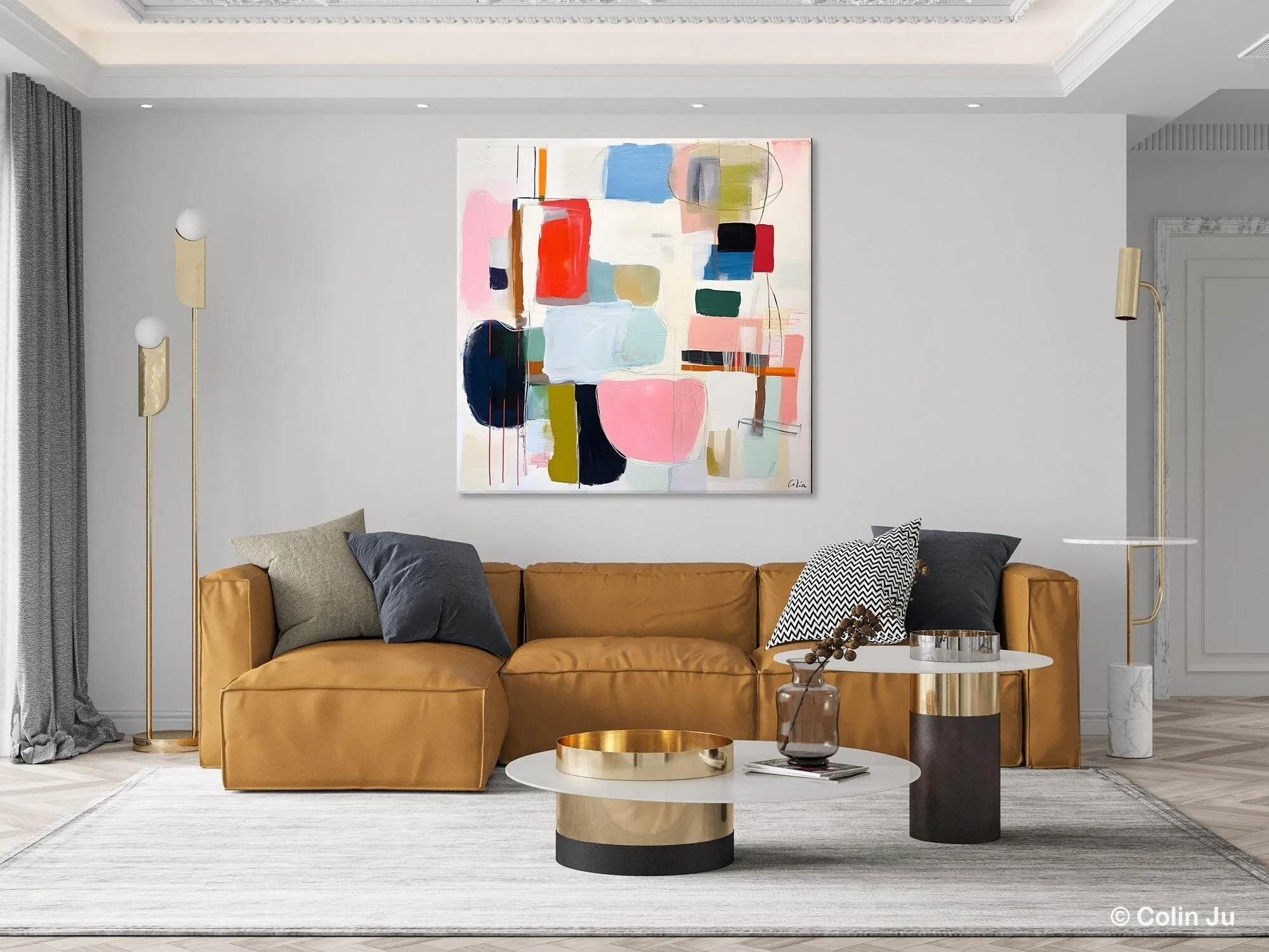 Modern Canvas Paintings, Large Abstract Painting for Bedroom, Original Abstract Wall Art, Modern Acrylic Artwork, Contemporary Canvas Art