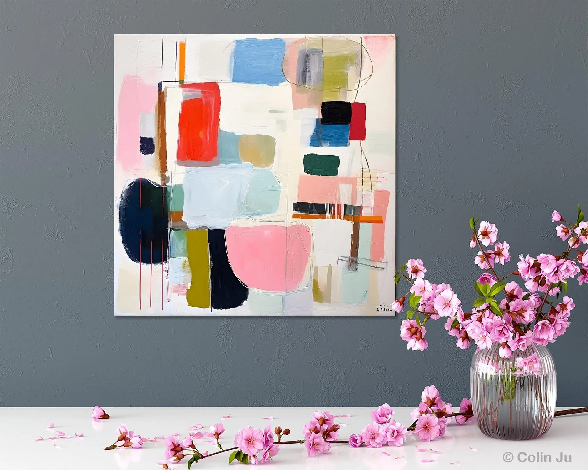 Modern Canvas Paintings, Large Abstract Painting for Bedroom, Original Abstract Wall Art, Modern Acrylic Artwork, Contemporary Canvas Art