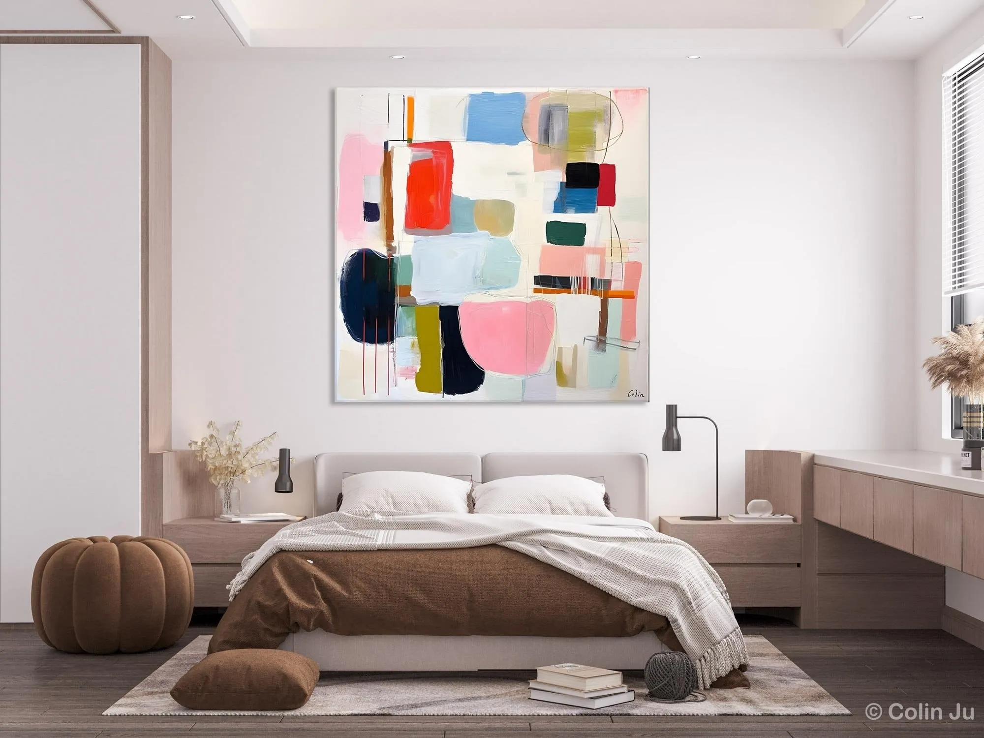 Modern Canvas Paintings, Large Abstract Painting for Bedroom, Original Abstract Wall Art, Modern Acrylic Artwork, Contemporary Canvas Art