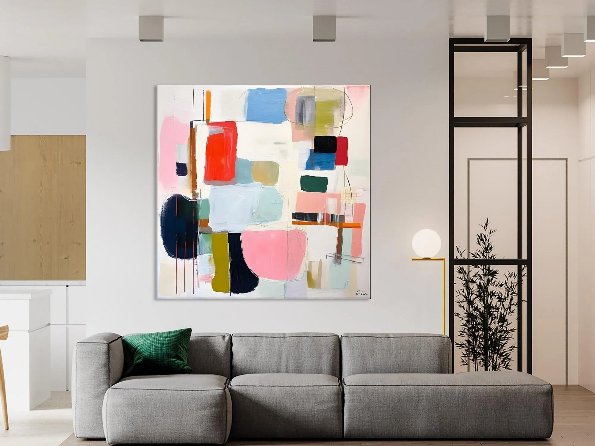 Modern Canvas Paintings, Large Abstract Painting for Bedroom, Original Abstract Wall Art, Modern Acrylic Artwork, Contemporary Canvas Art