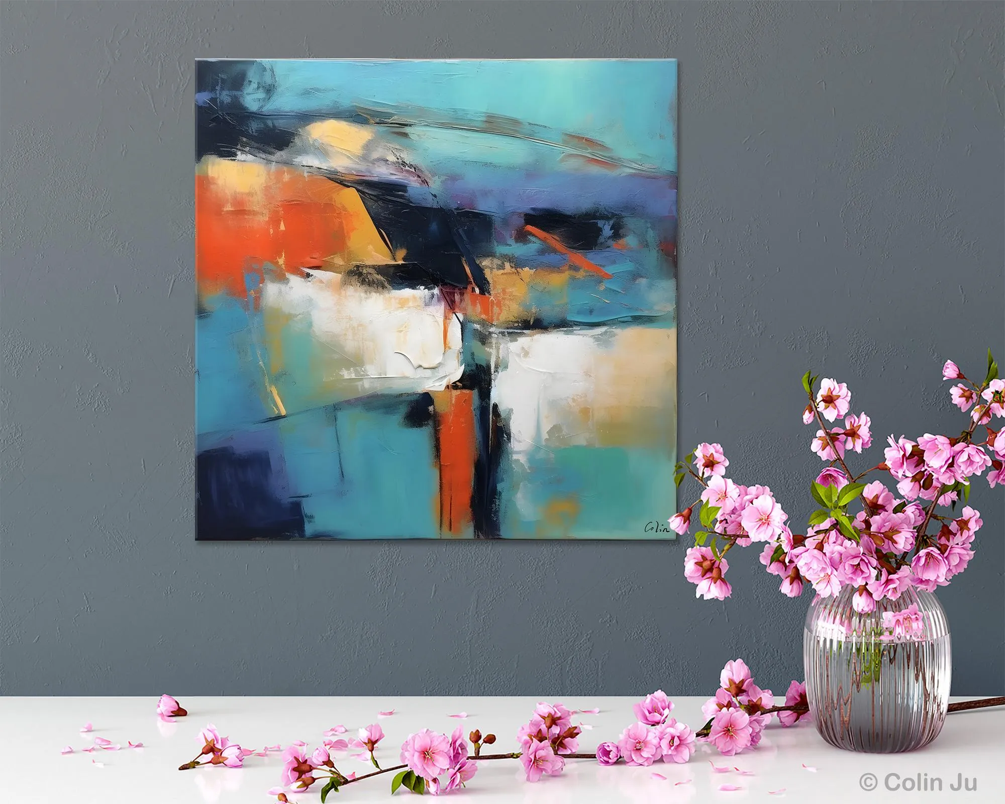 Modern Wall Art Paintings, Canvas Paintings for Bedroom, Buy Wall Art Online, Contemporary Acrylic Painting on Canvas, Large Original Art