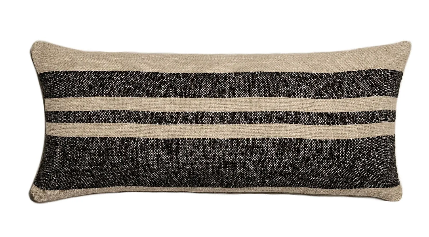 Moroccan Pillow Cover - Set of Four - Black & Beige - Tiflwin