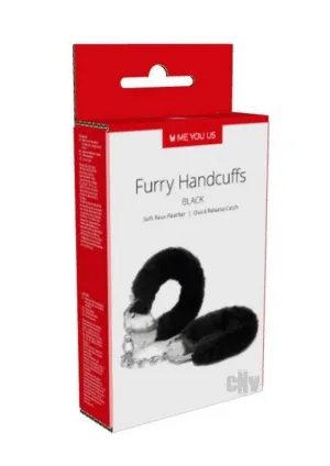 Myu Furry Handcuffs Black