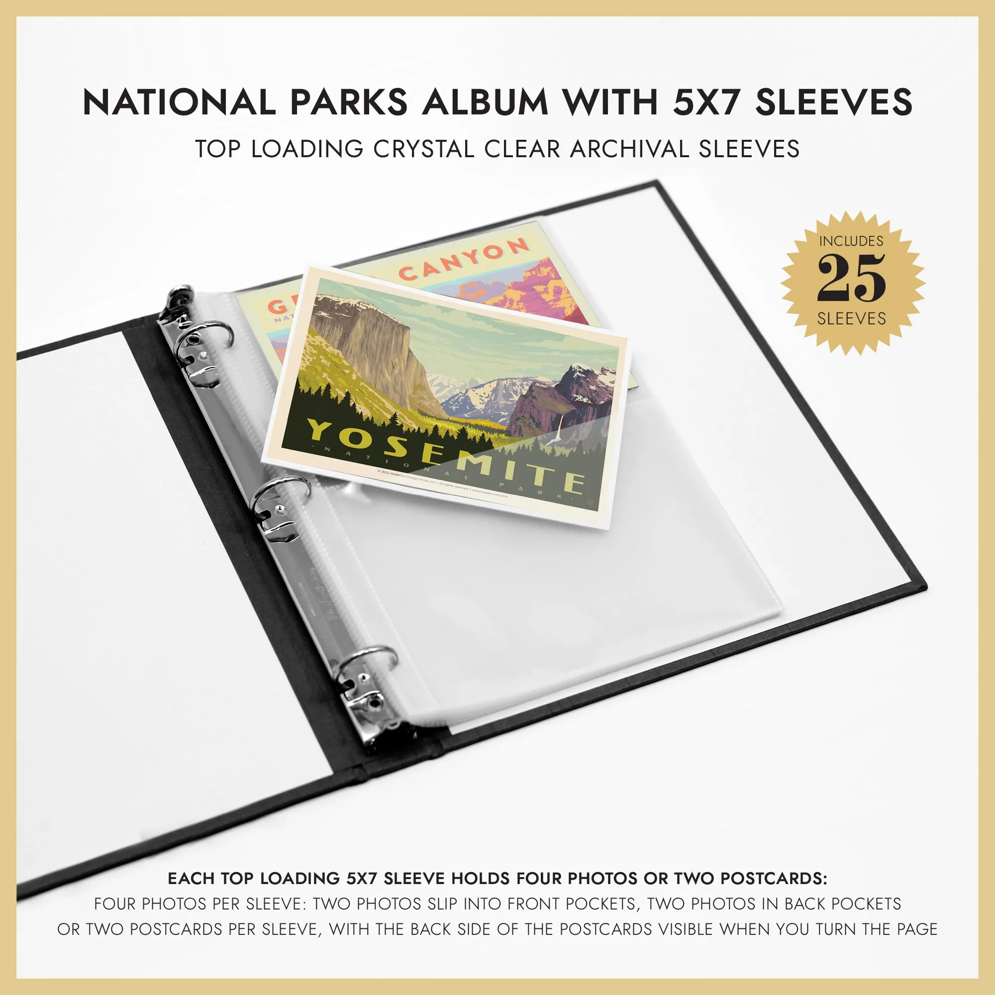 National Parks Album | Cover: Pine Vegan Leather | Available Personalized