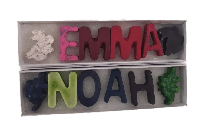 Noah's Creations, Personalized Crayon Sets