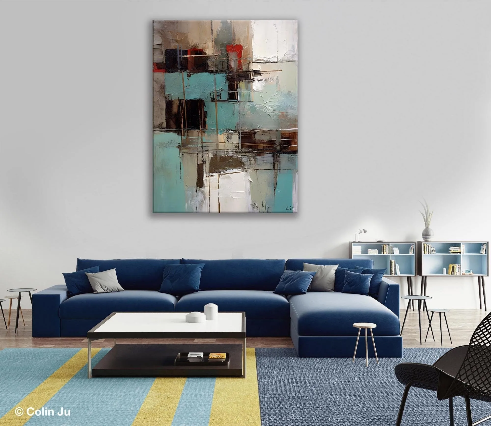 Original Canvas Art, Contemporary Acrylic Painting on Canvas, Large Wall Art Painting for Bedroom, Oversized Modern Abstract Wall Paintings