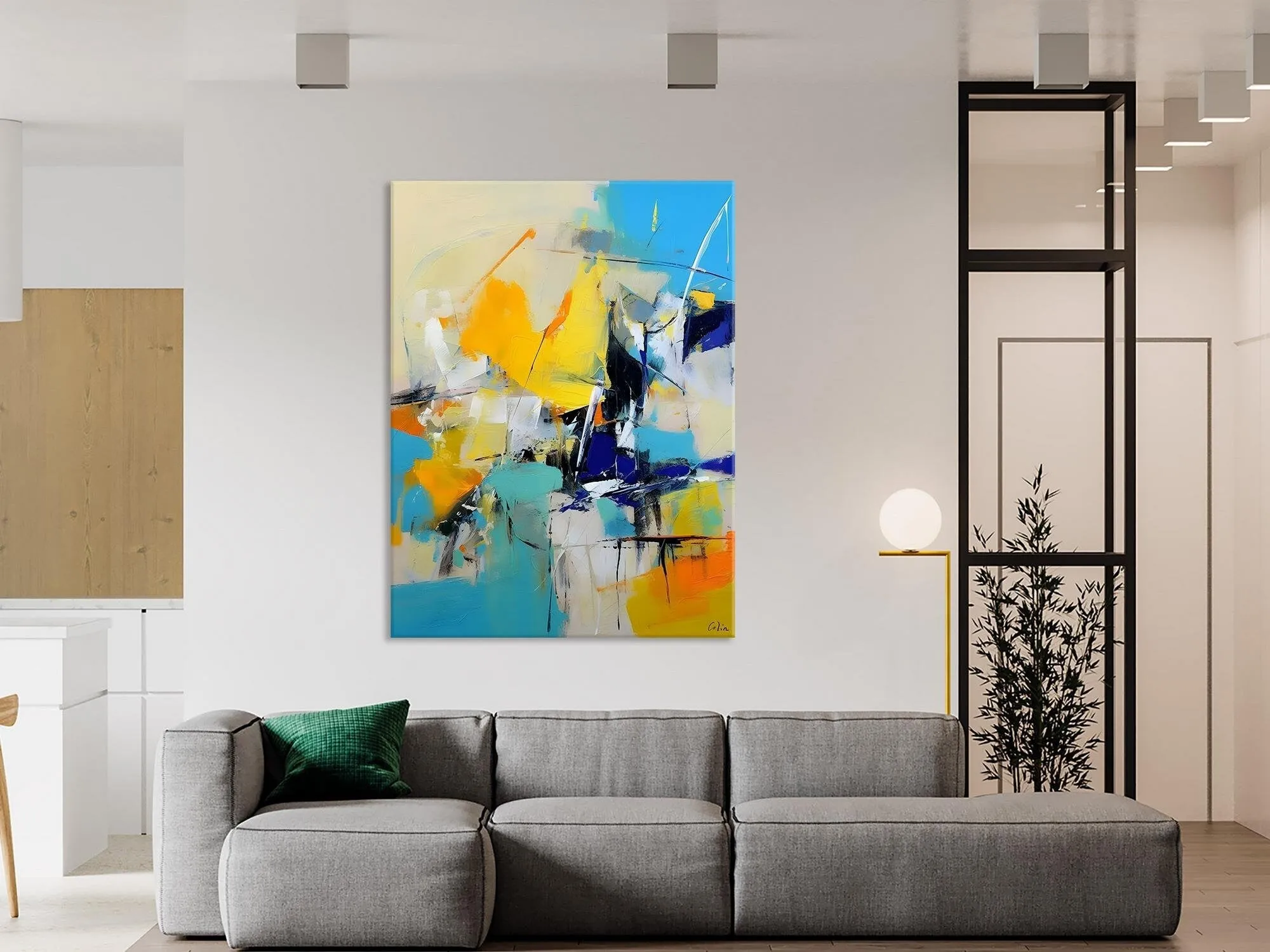 Original Canvas Wall Art, Oversized Contemporary Acrylic Paintings, Modern Abstract Paintings, Extra Large Canvas Painting for Living Room