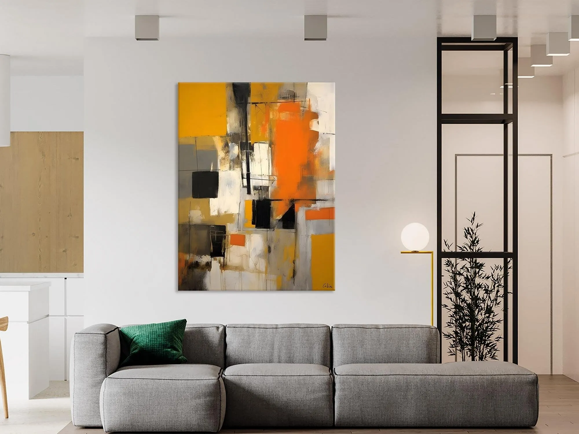 Oversized Abstract Art Paintings, Original Canvas Artwork, Large Wall Art Painting for Dining Room, Contemporary Acrylic Painting on Canvas