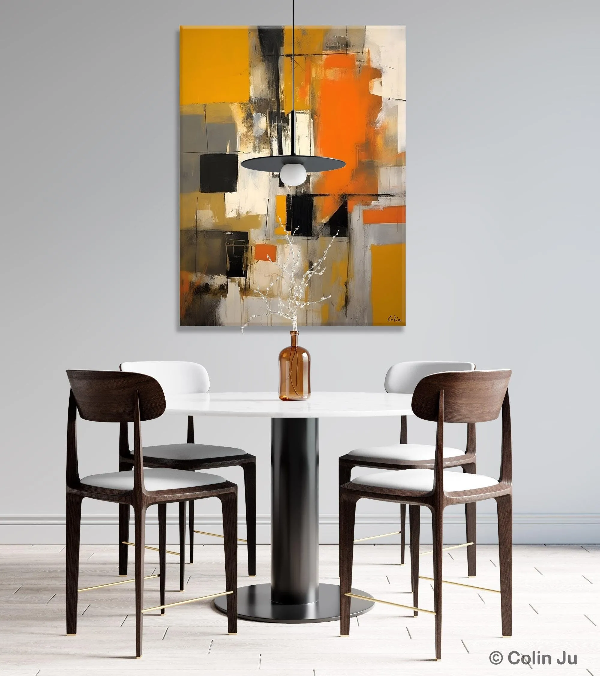 Oversized Abstract Art Paintings, Original Canvas Artwork, Large Wall Art Painting for Dining Room, Contemporary Acrylic Painting on Canvas