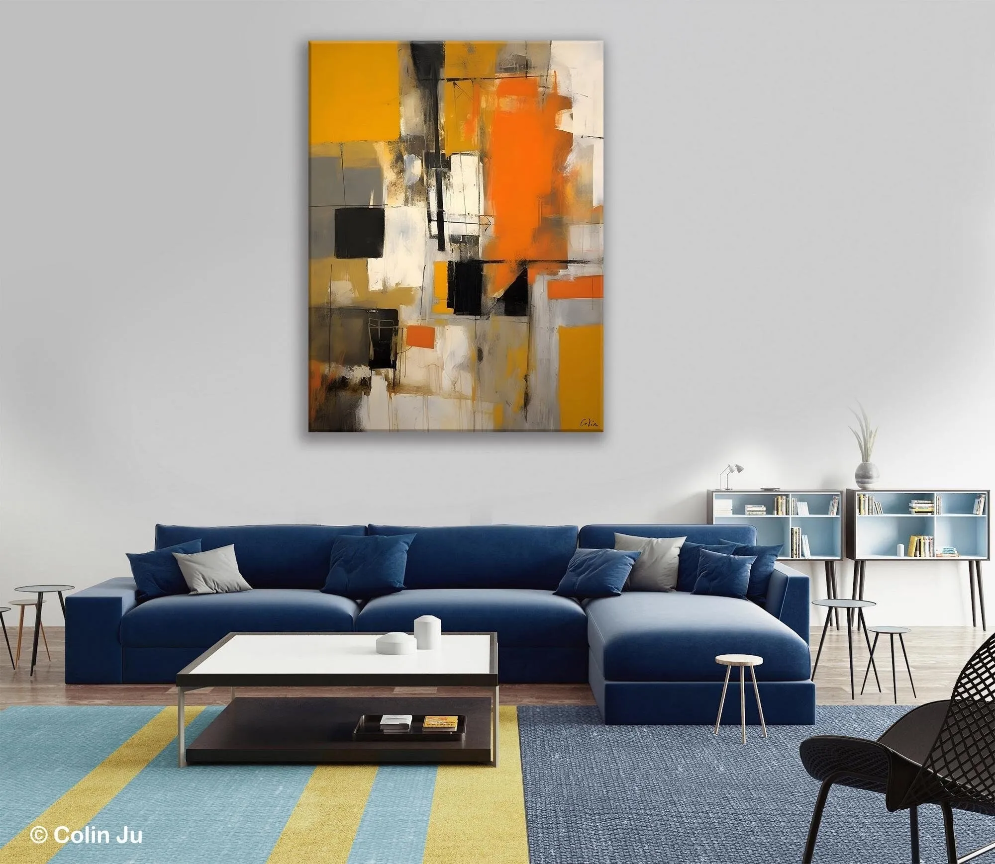 Oversized Abstract Art Paintings, Original Canvas Artwork, Large Wall Art Painting for Dining Room, Contemporary Acrylic Painting on Canvas