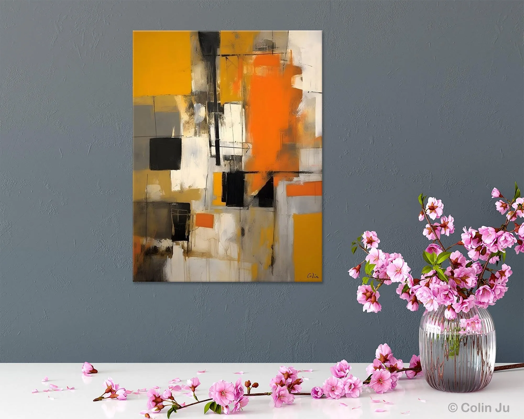 Oversized Abstract Art Paintings, Original Canvas Artwork, Large Wall Art Painting for Dining Room, Contemporary Acrylic Painting on Canvas