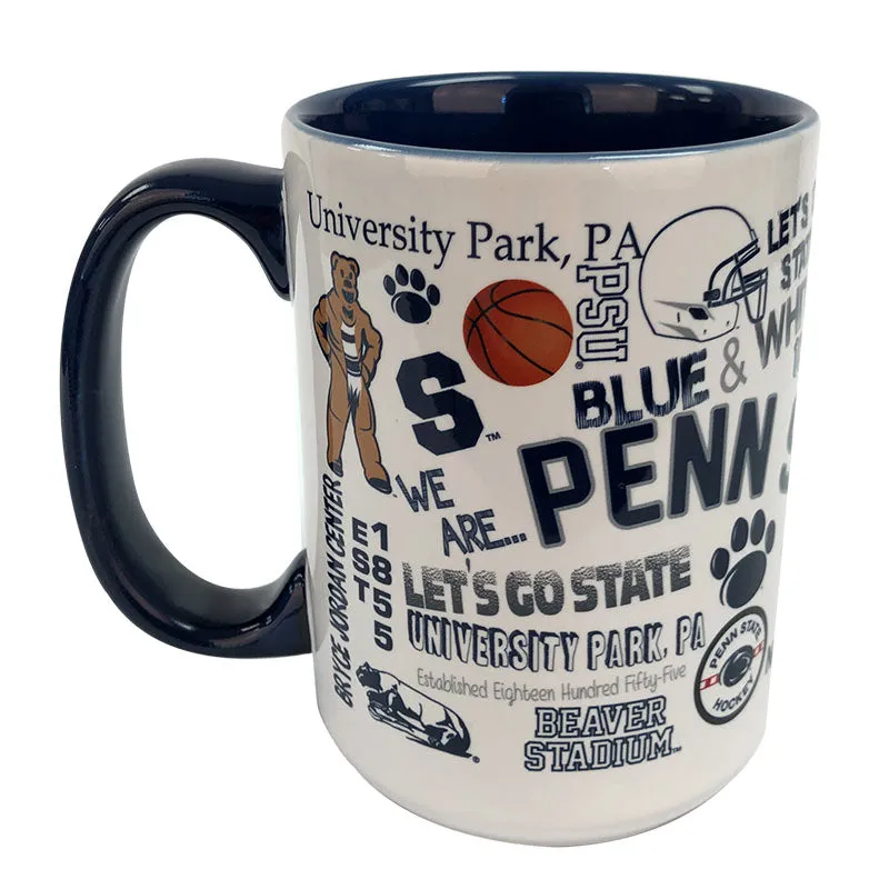 Penn State Color Wrap Mug For Sale | PSU Wrap Mug