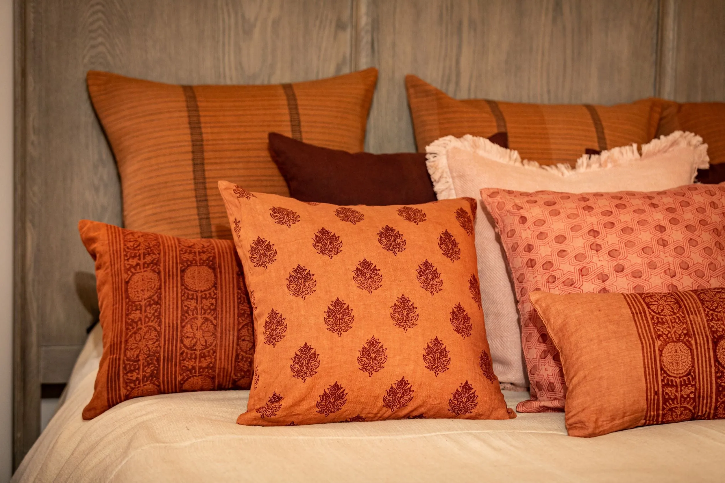 Rishi Cinnamon/Clay Decorative Pillow Cover